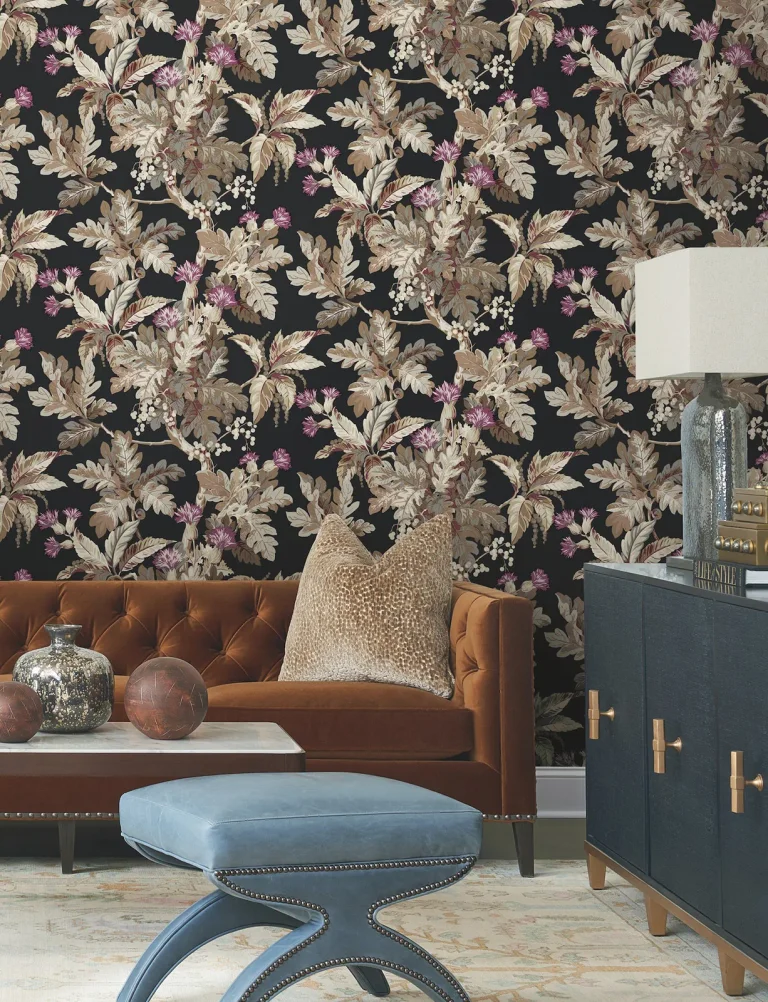Ronald Redding Briarwood Wallpaper - Black — Image 2