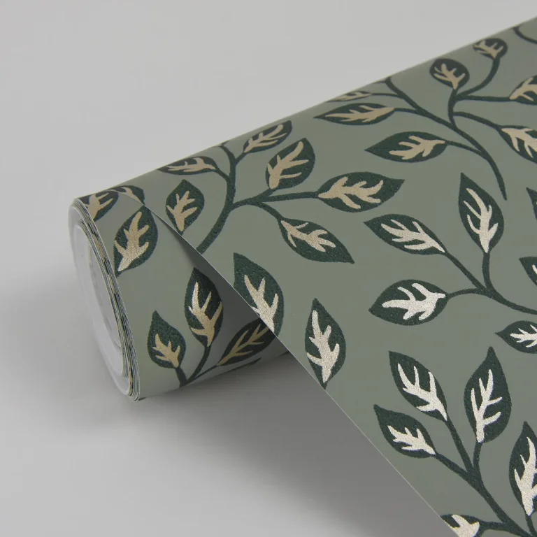 Posey Vines Wallpaper - Green — Image 4