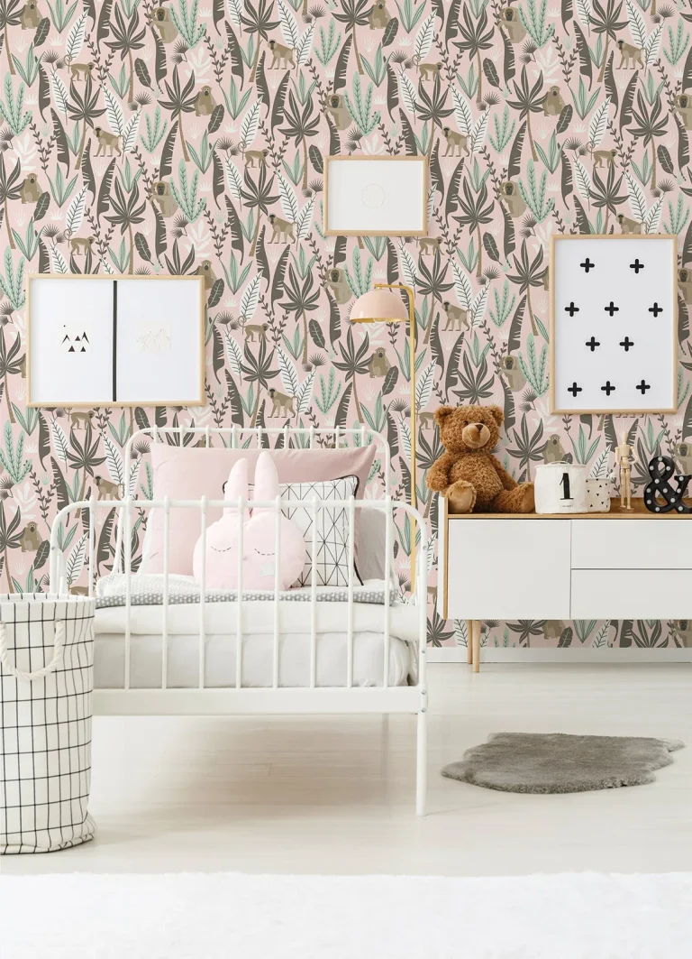Chesapeake Kiki Monkeys Wallpaper - Pink — Ảnh 3