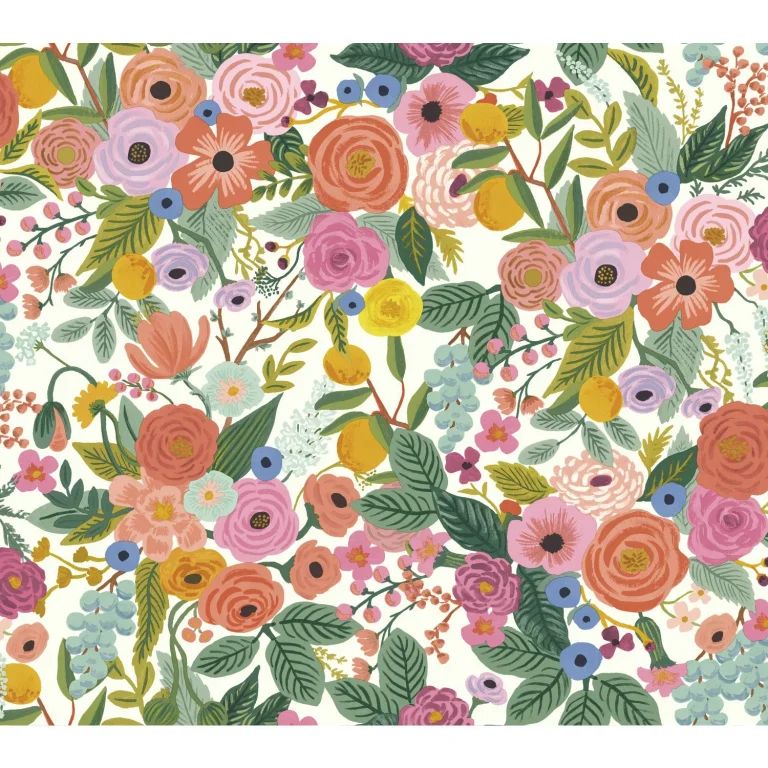 Rifle Paper Co. Garden Party Wallpaper - Rose Multi — Ảnh 2
