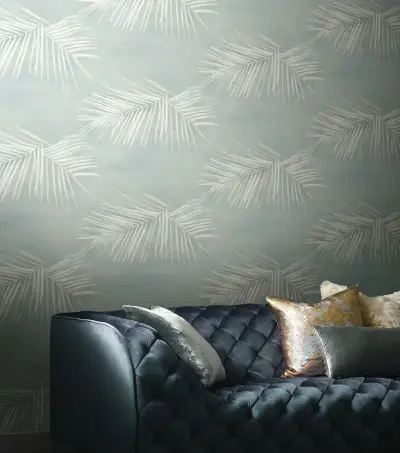 Endless Summer Peel and Stick Wallpaper - Jade/Silver