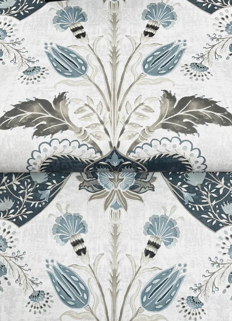 Auden Floral Grandeur Wallpaper - Dark Blue — Ảnh 7