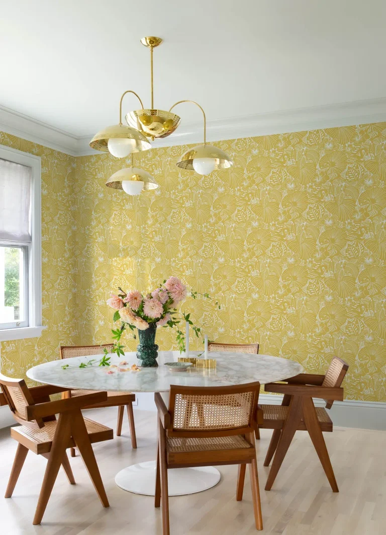 Idalia Floral Flamingo Wallpaper - Yellow — Ảnh 4