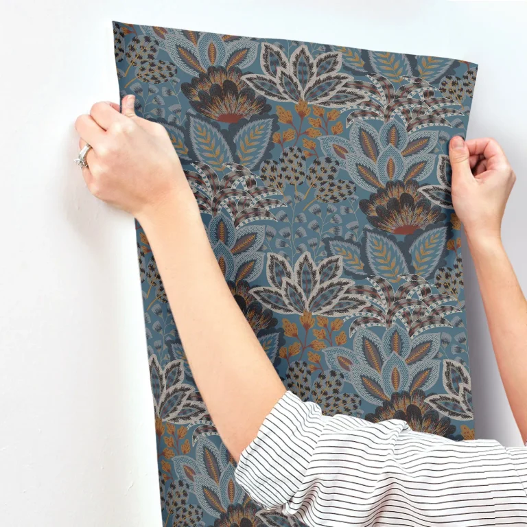 Catherine Botanical Wallpaper - Blue — Ảnh 3