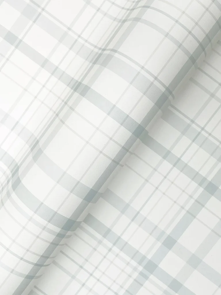 Chesapeake Burgess Plaid Wallpaper - Light Blue — Ảnh 2