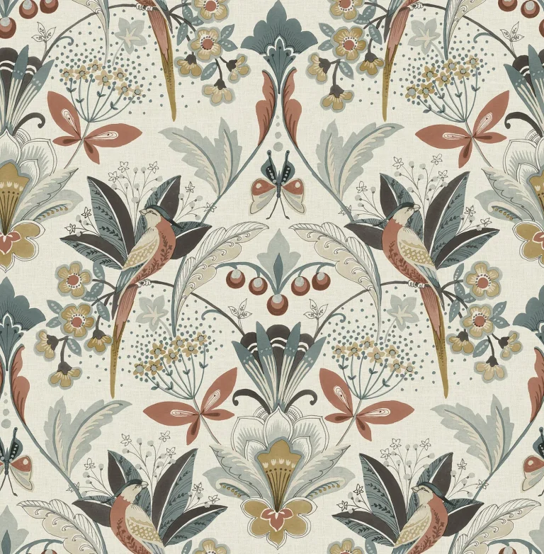 Bernadette Garden Wilderness Wallpaper - Rose — Ảnh 6