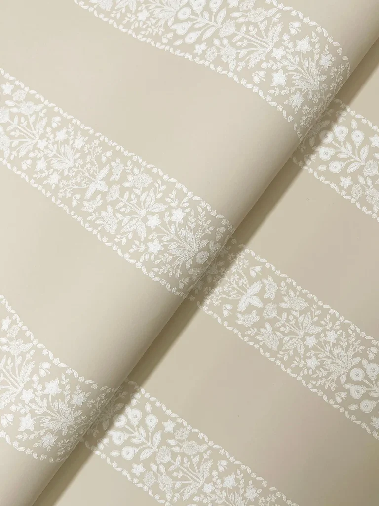 Rifle Paper Co. Estee Stripe Wallpaper - Linen — Ảnh 3