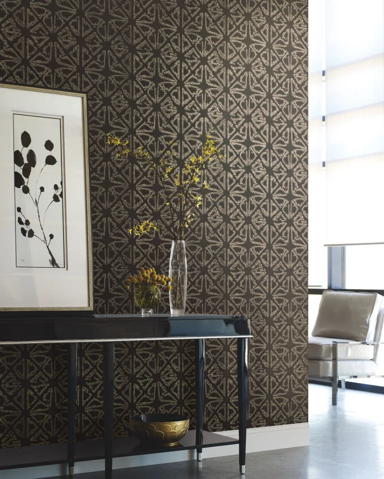 Ronald Redding Empire Diamond Wallpaper - Black/Gold — Ảnh 3