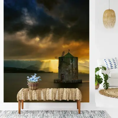 Old Windmill - Wall Mural 5135 - 4 Panel - 192cm x 260cm