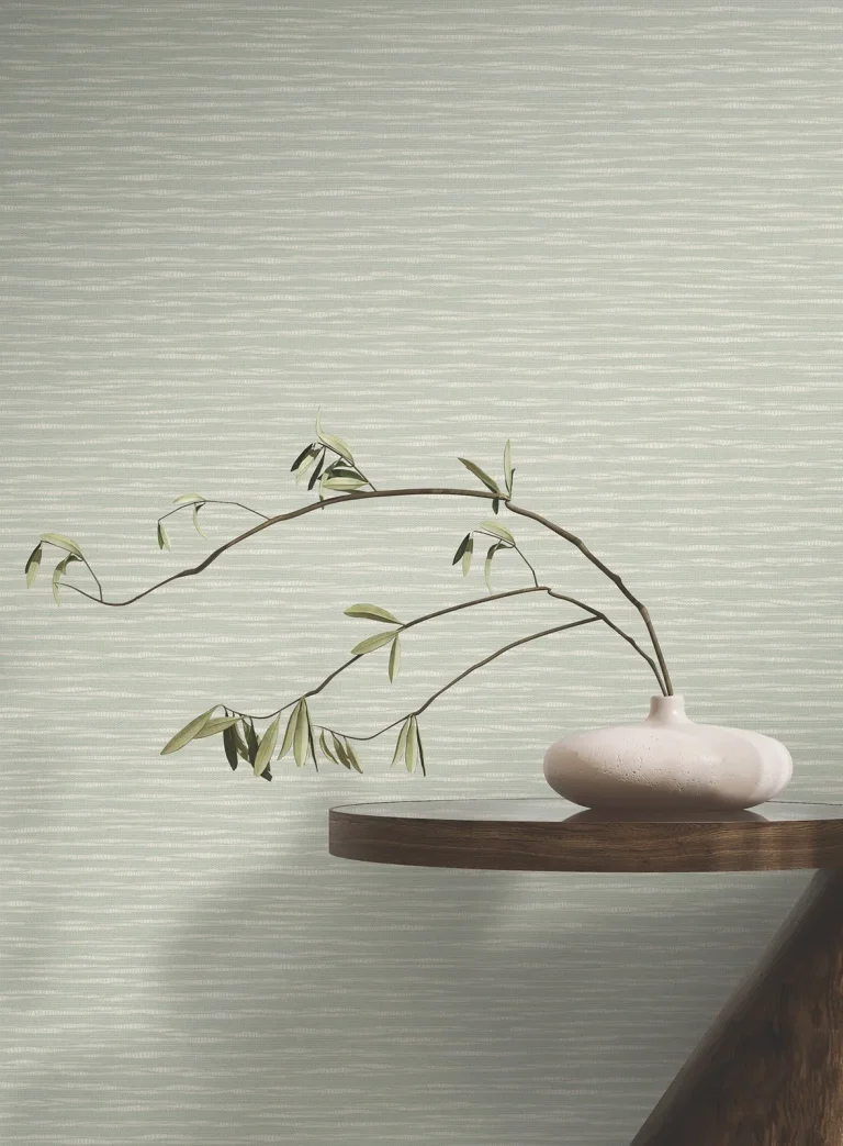 Ronald Redding Lotus Weave Wallpaper - Soft Sage — Ảnh 3