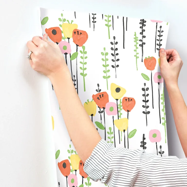 Mabel Floral Field Wallpaper - Yellow — Ảnh 2