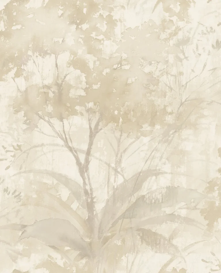 Mistwood Forest Wallpaper - Beige — Ảnh 5