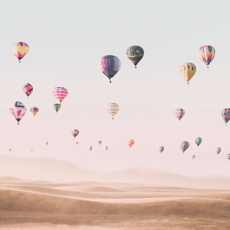Hot Air Balloons - Wall Mural 5547 - 4 Panel - 192cm x 260cm — Ảnh 4