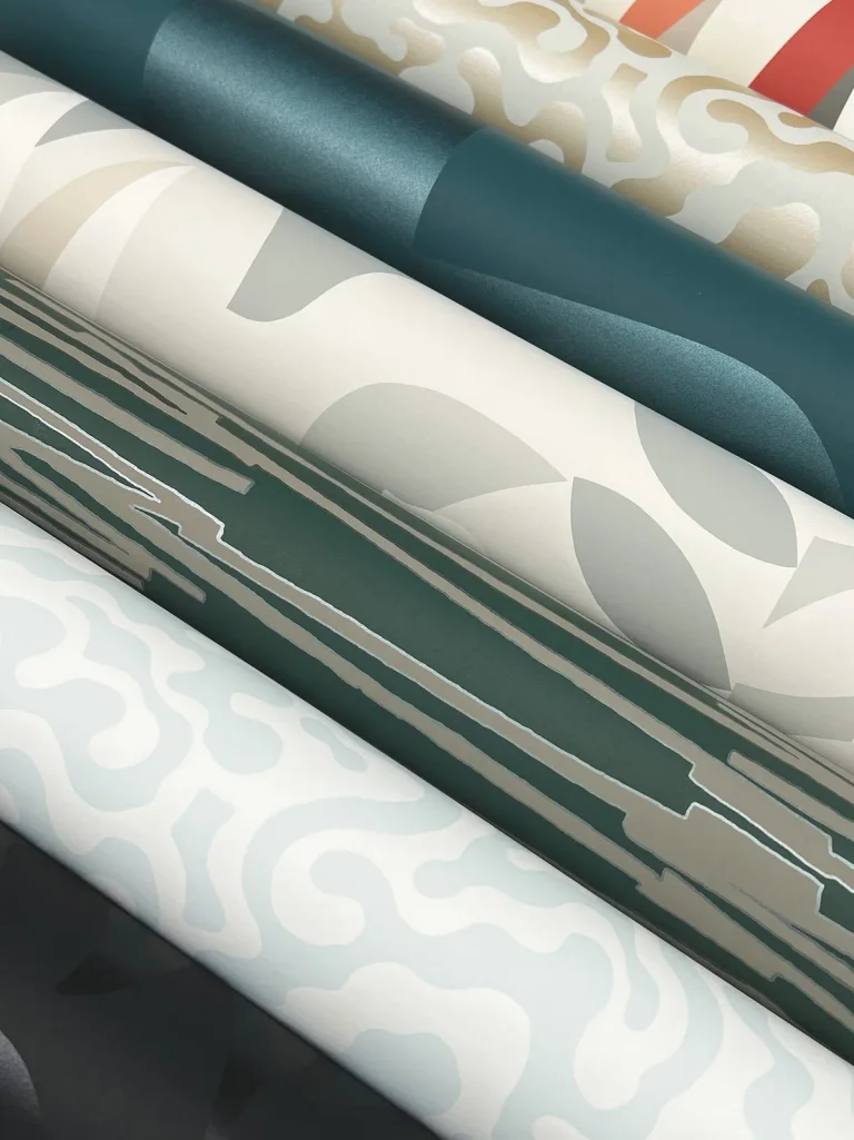 Nebulous Cloud Wallpaper - Almond/Metallic — Image 8