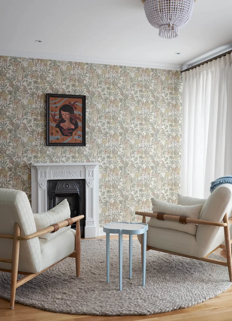 Chesapeake Goldfinch Birds and Blooms Wallpaper - Peach — Ảnh 4