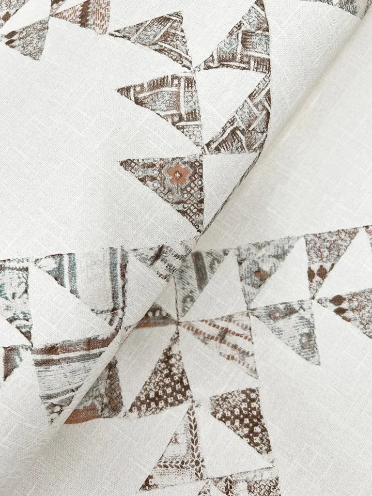 Chesapeake Scrap Quilt Wallpaper - Light Brown — Ảnh 2