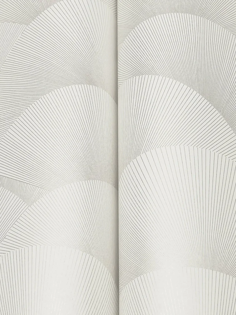 Ronald Redding Morning Shell Wallpaper - White & Silver — Ảnh 5