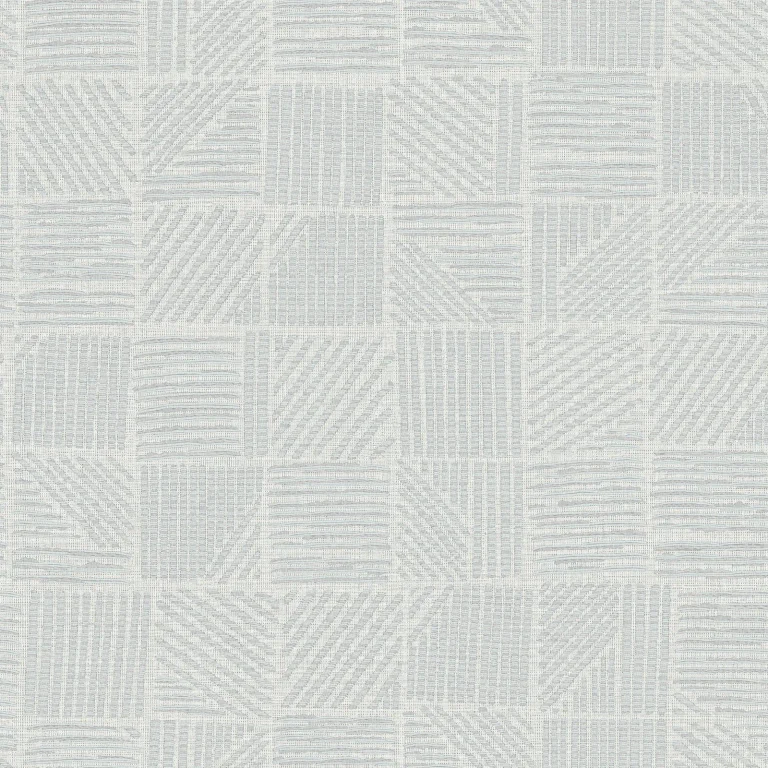 Chiseled Patchwork Faux Fabric Wallpaper - Grey — Ảnh 5