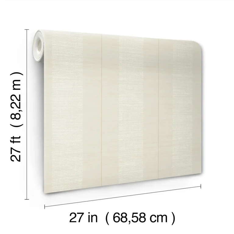 Colbert Stripe Textured Wallpaper - Light Grey — Image 3