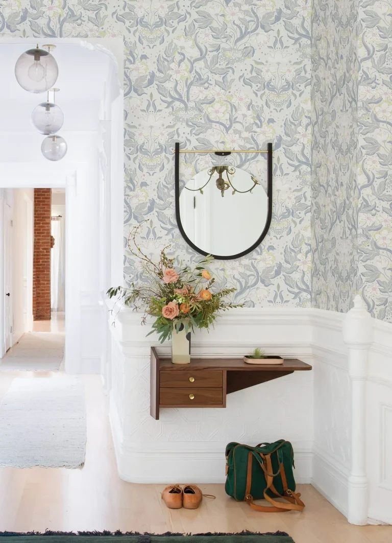 Lisa Floral Damask Wallpaper - Bone — Ảnh 3