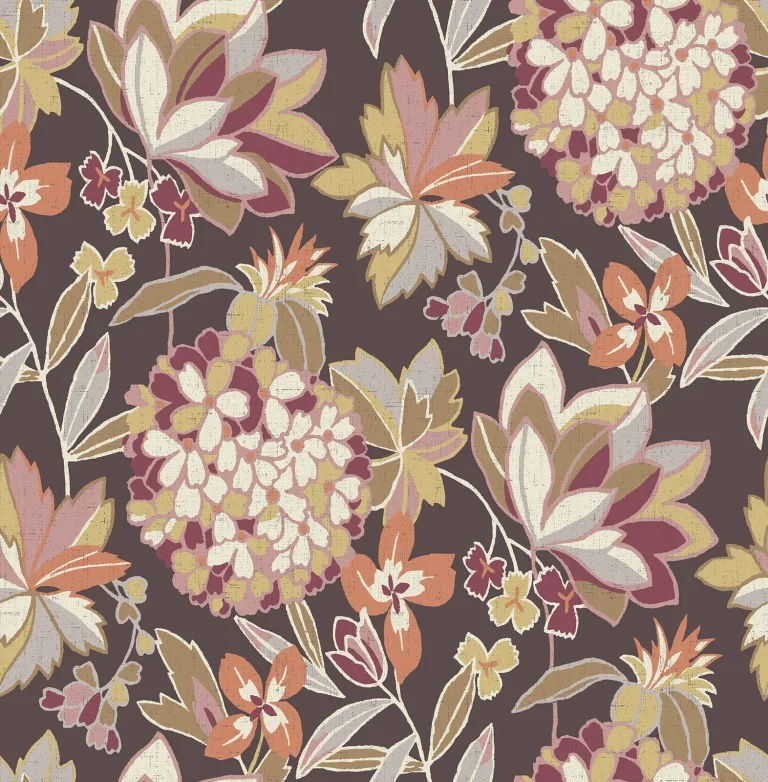 Valdivian Floral Wallpaper - Honey — Ảnh 4