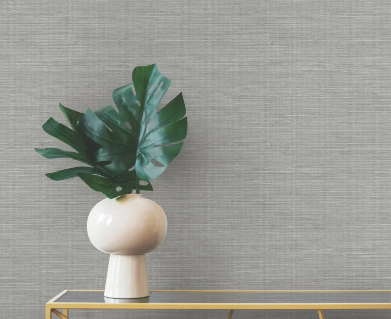 Winn Faux Grasscloth Wallpaper - Grey — Ảnh 2