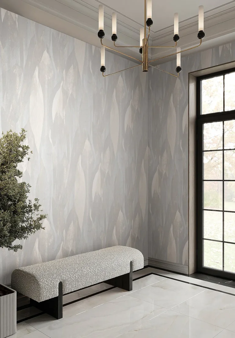 Candice Olson Shimmering Canopy Wallpaper - Light Grey — Ảnh 2