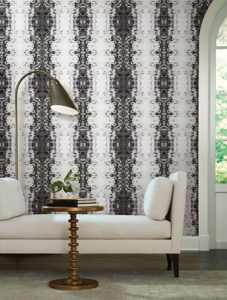 Marbled Appaloosa Peel and Stick Wallpaper - Black — Ảnh 2