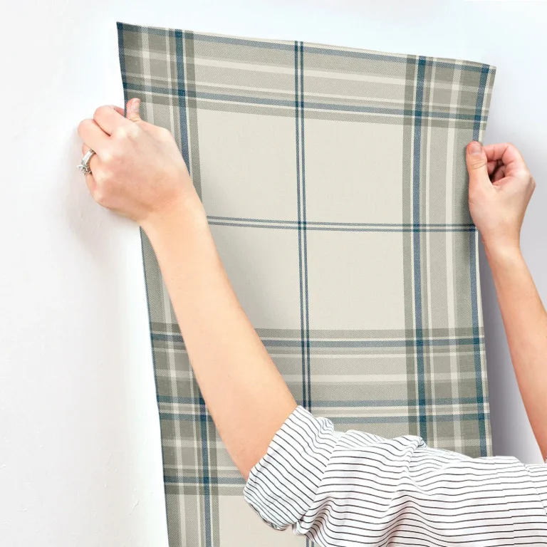 Westley Plaid Wallpaper - Moss — Ảnh 4