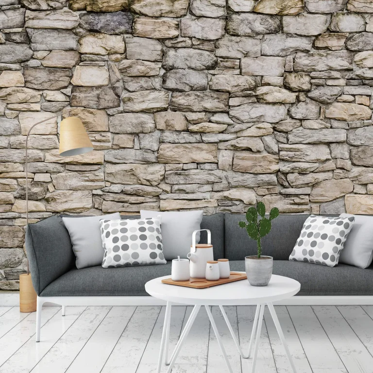 Stone Wall - Wall Mural 5498 - 4 Panel - 192cm x 260cm — Ảnh 2