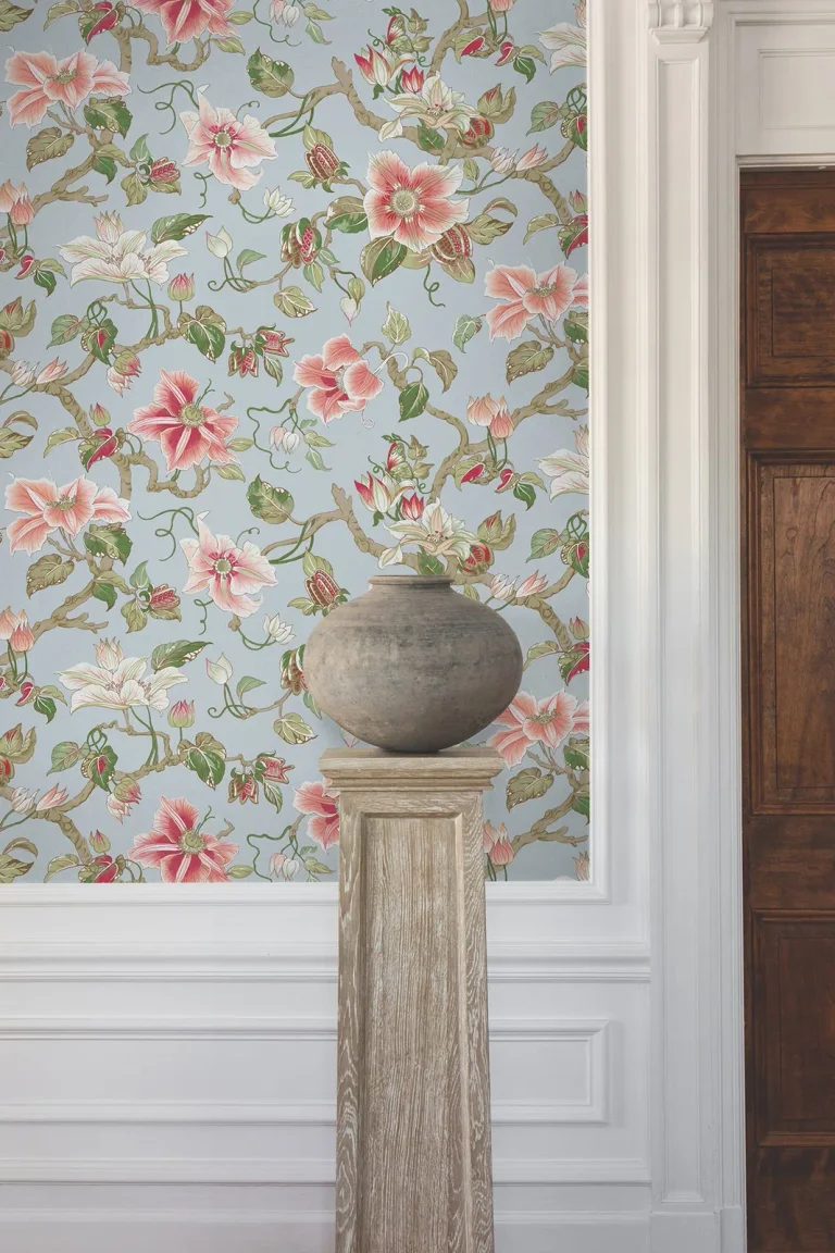 Ronald Redding Marguerite Vine Wallpaper - Blue — Ảnh 2
