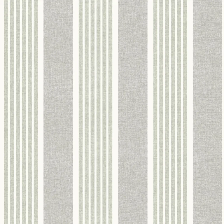 Chesapeake Bingley Embellished Stripe Wallpaper - Green — Ảnh 6