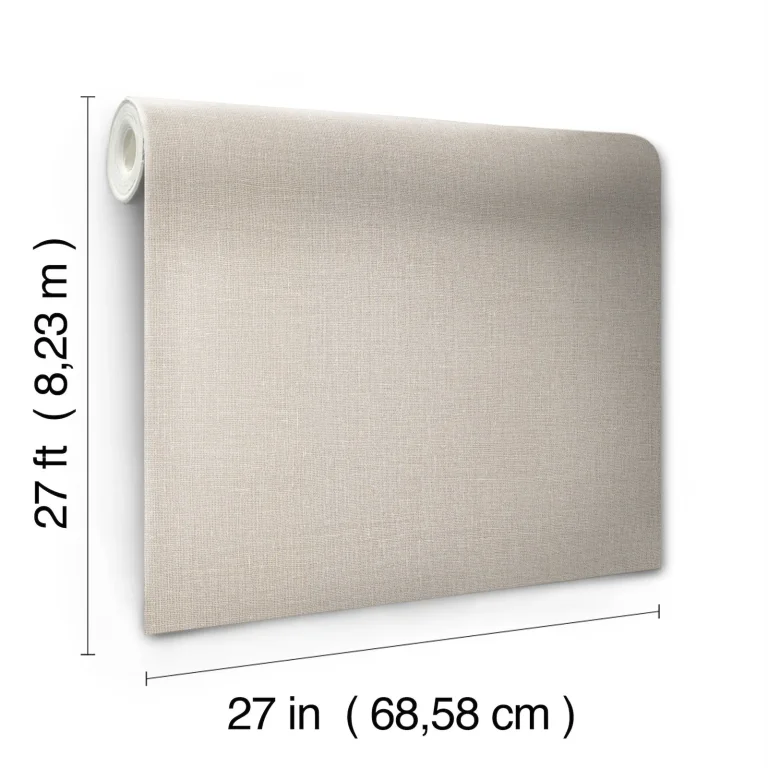 Gesso Weave Wallpaper - Linen — Image 6