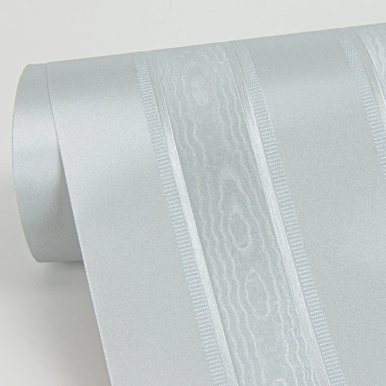 Zeta Moire Stripe Wallpaper - Light Blue — Ảnh 2