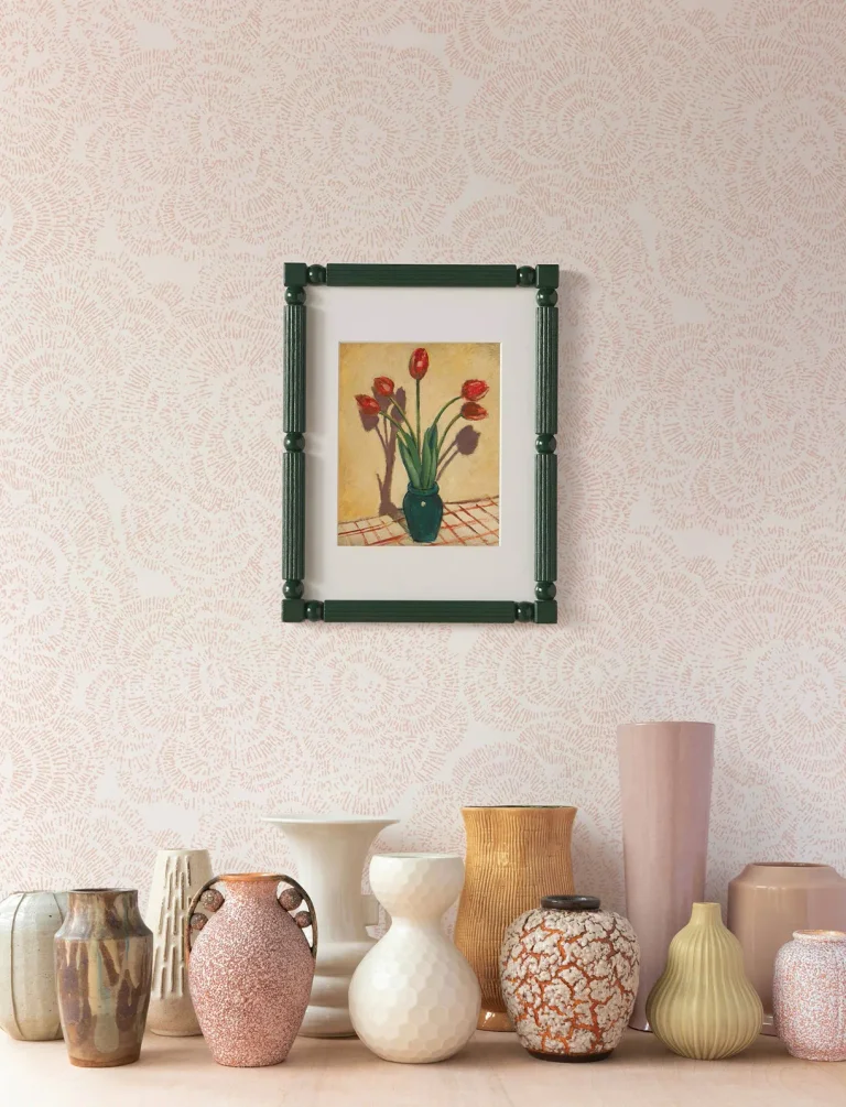 Ambroise Abstract Floral Wallpaper - Blush — Ảnh 2