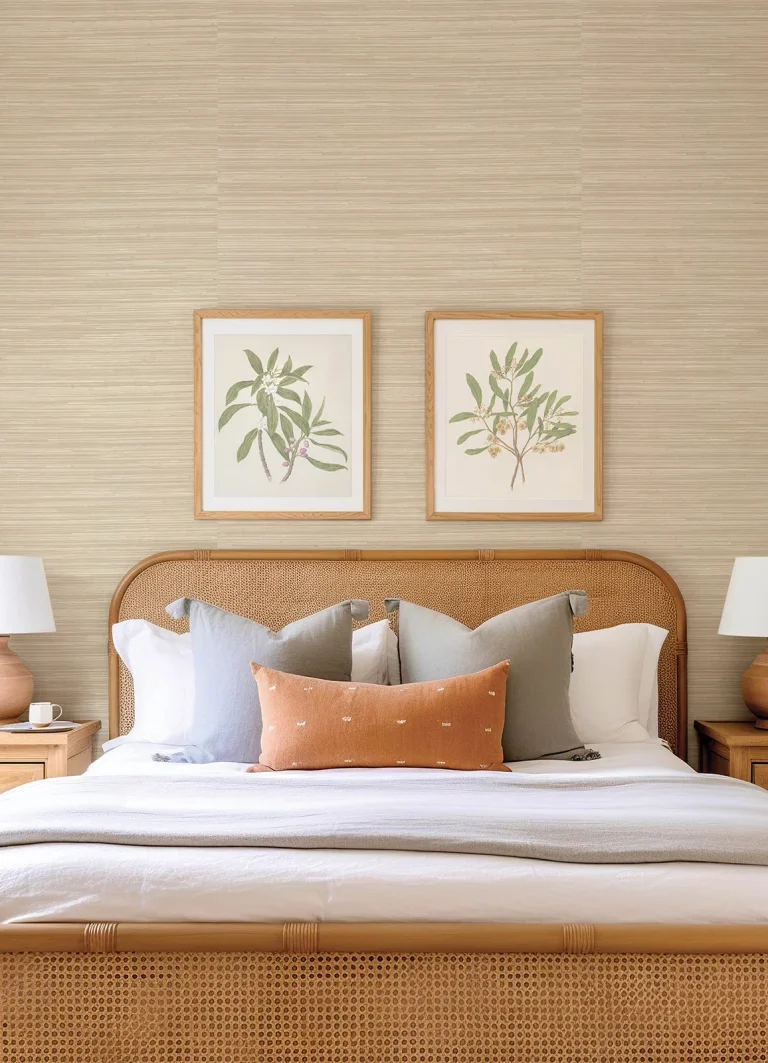 Reynier Hemp Wallpaper - Wheat