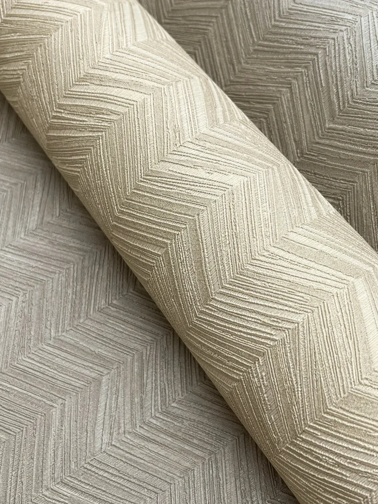 Raised Chevron Wallpaper - Taupe — Ảnh 4
