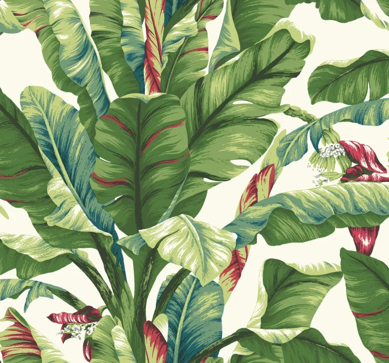 Banana Leaf Wallpaper - White/Primary — Ảnh 3