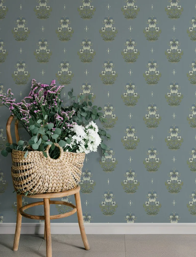 Gullvie Pansies Wallpaper - Light Blue — Ảnh 4