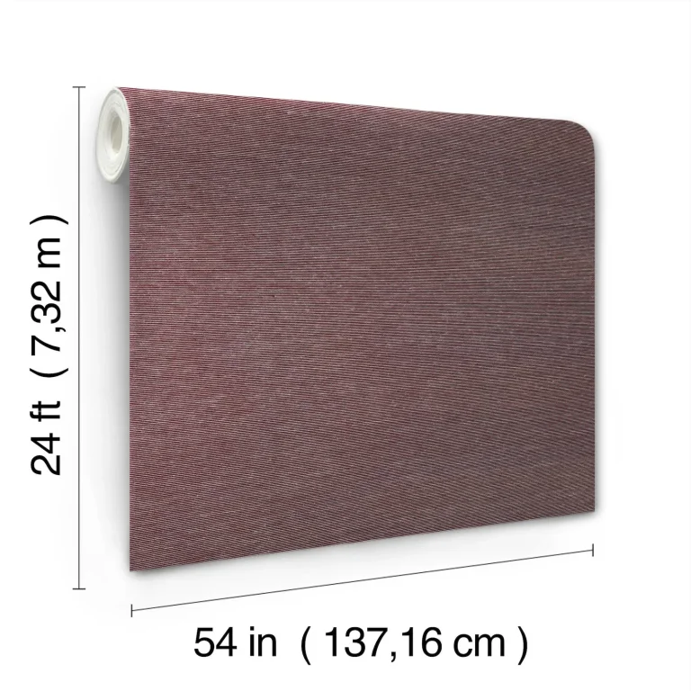 Ronald Redding Linen Levels Wallpaper - Fig — Ảnh 4