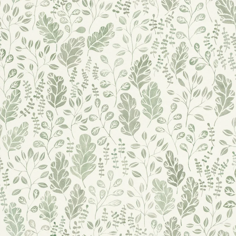 Isha Leaf Wallpaper - Green — Image 4