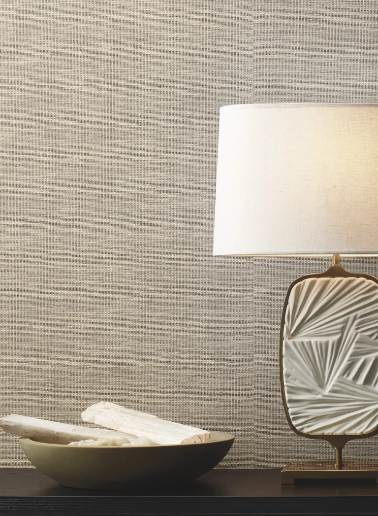 Paper & Thread Weave Wallpaper - Oatmeal Cream
