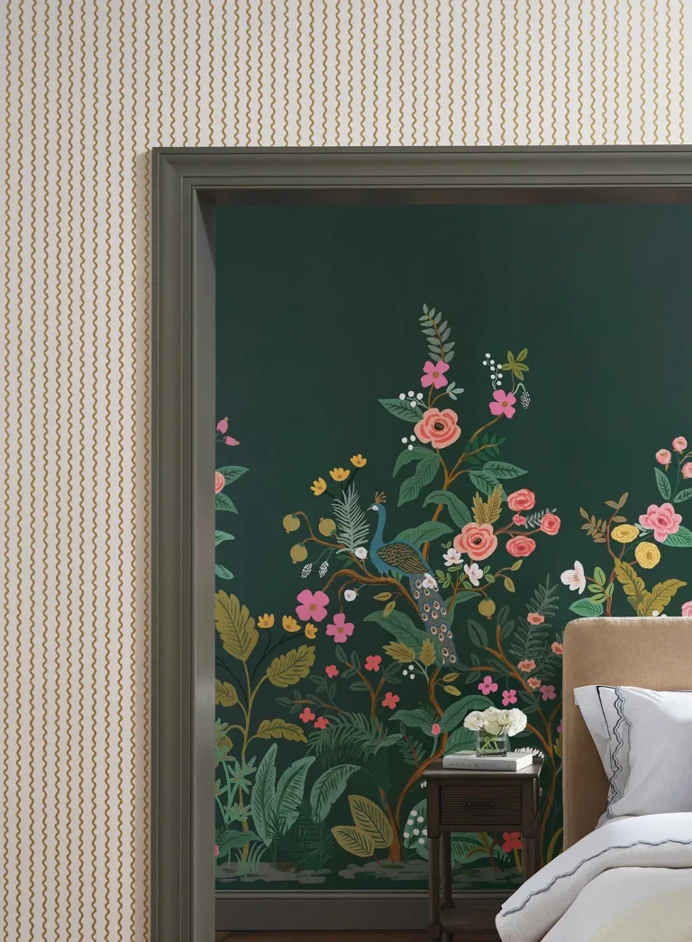 Rifle Paper Co. Rickrack Wallpaper - Gold — Ảnh 4