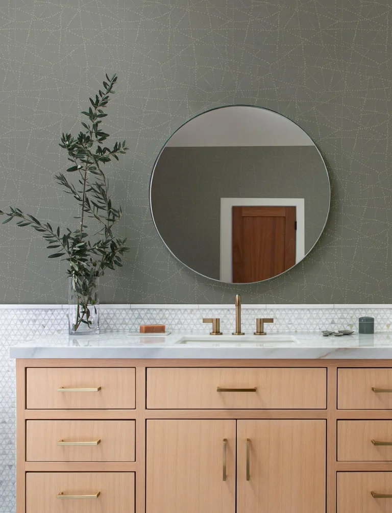 Alcott Dotted Wallpaper - Charcoal — Ảnh 4