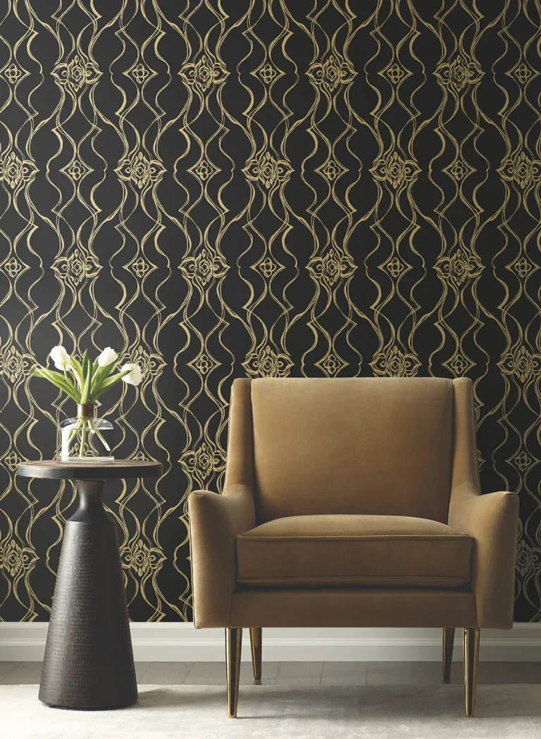 Candice Olson Pirouette Wallpaper - Black & Gold — Image 4
