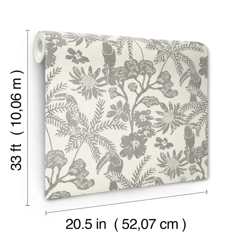 Jacaranda Tropical Trail Wallpaper - Stone — Image 6