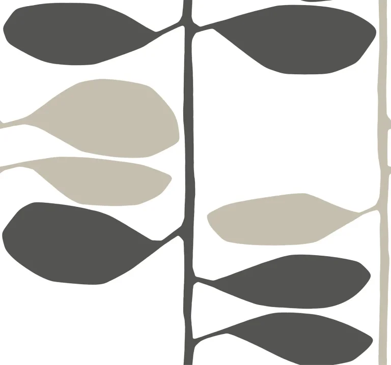 Sculpted Vines Wallpaper - Carbon & Linen — Ảnh 2