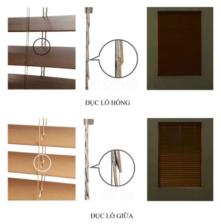 Rèm sáo gỗ tự nhiên Norman (Wood Blinds) — Image 6