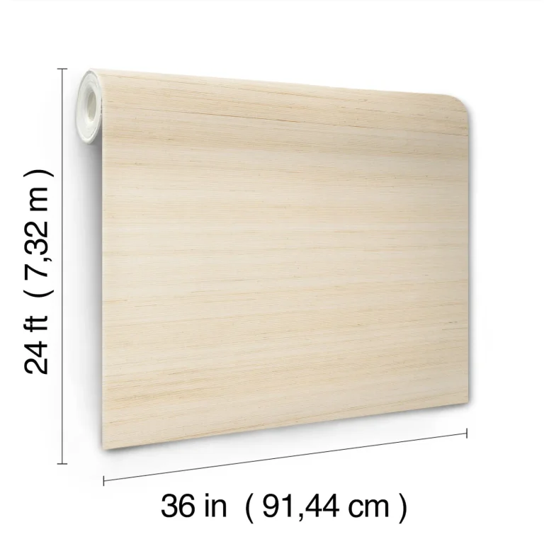 Ronald Redding Smooth Abaca Wallpaper - Sand — Image 4