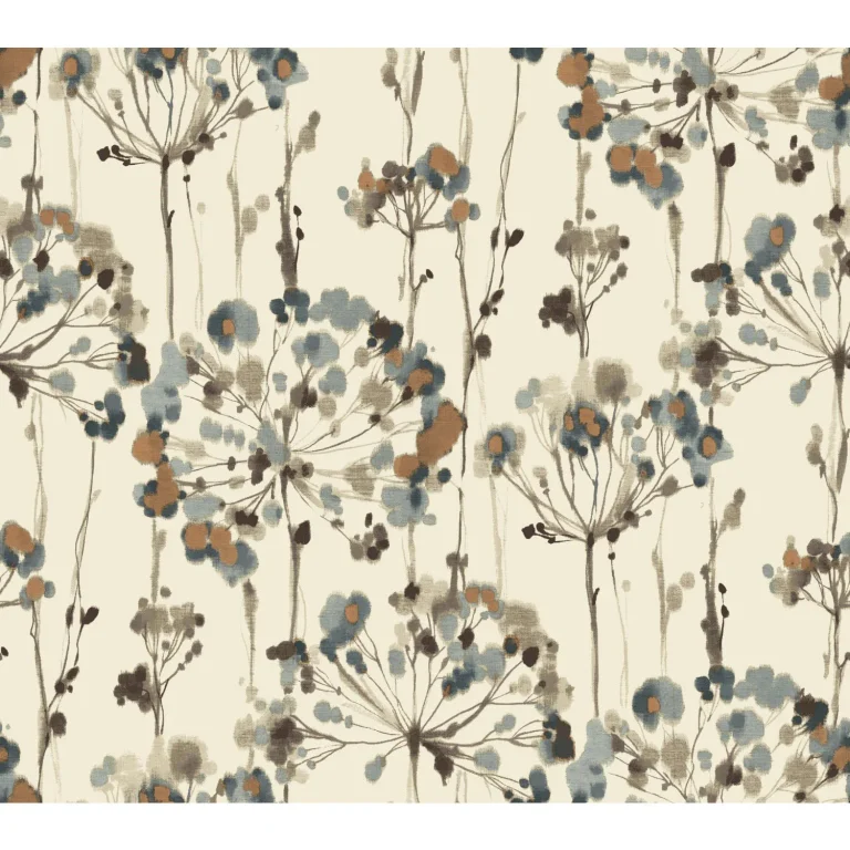 Candice Olson Flourish Wallpaper - Teal — Ảnh 3